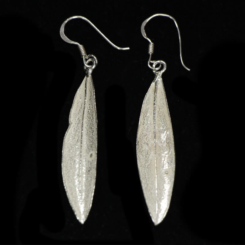 olive leaf earrings