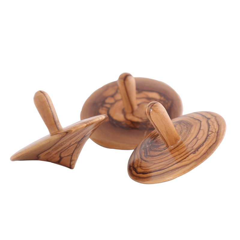 wooden spinning tops