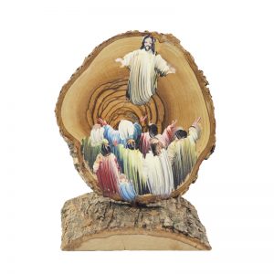 Oil painting on Olive Wood (S) - Jesus' Ascension (JA2)