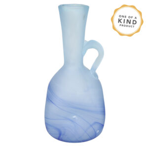 Small Phoenician Glass Vase - Aqua (#AQ11)
