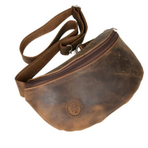 Leather Fanny Pack - Brown