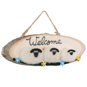 Felt Sheep Welcome Sign